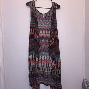 Multicolored Vest cardigan